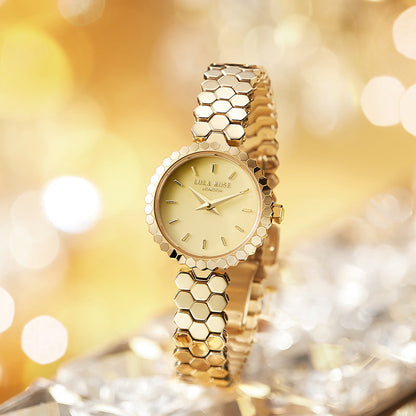 Honeycomb Yellow Onyx Watch