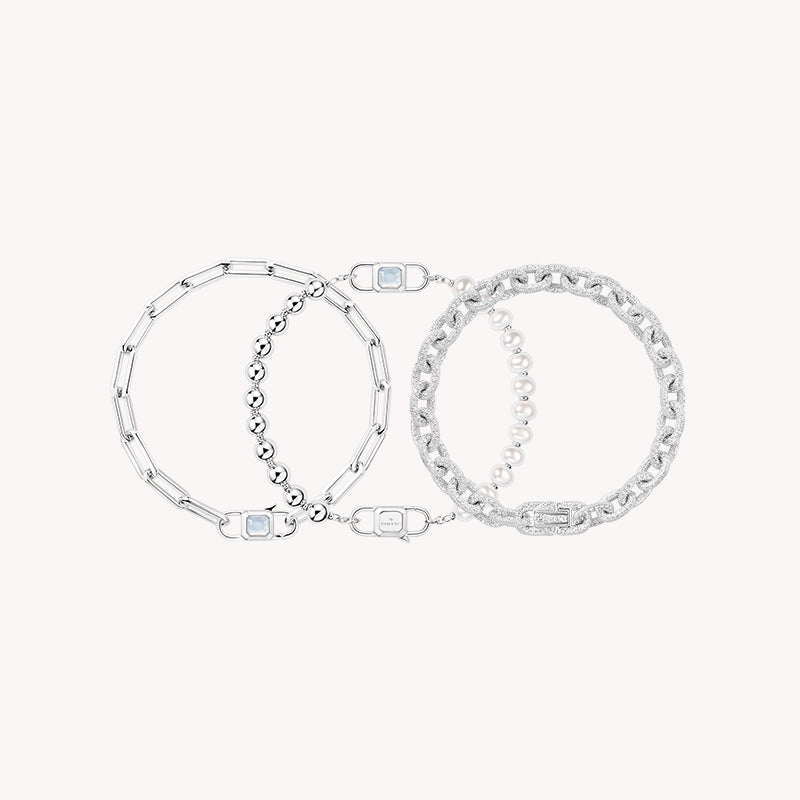 Urban Stacked Chain Bracelet Gift Set