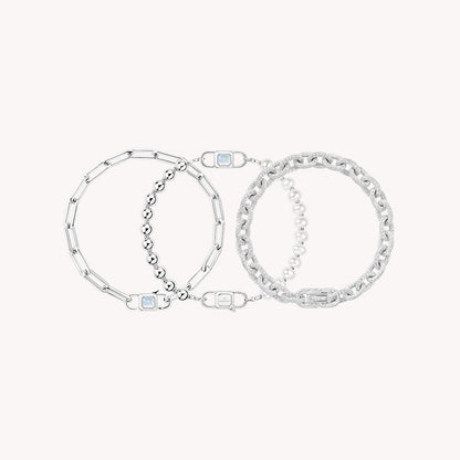 Urban Stacked Chain Bracelet Gift Set