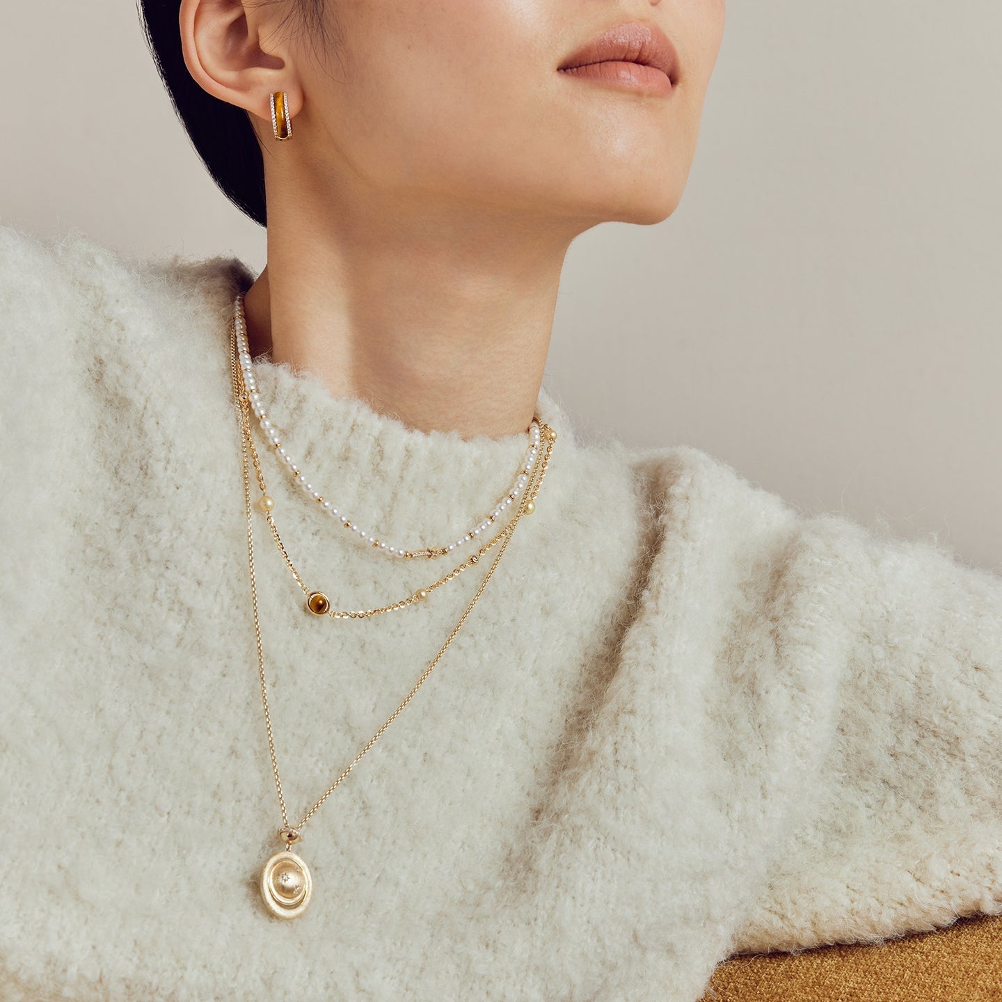 New Heliocentric Freshwater Pearl Necklace