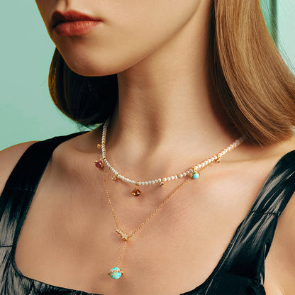 Heliocentric Opal Necklace