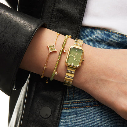 Ms. Lola Green Onyx Watch & Heliocentric Bracelet Gift Set