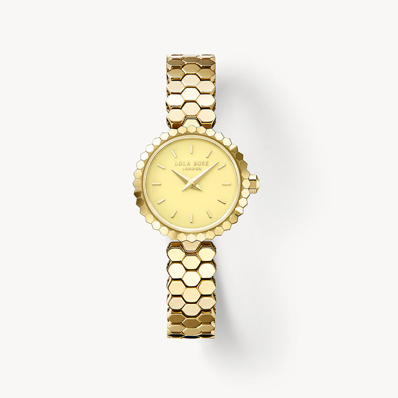 Honeycomb Yellow Onyx Watch