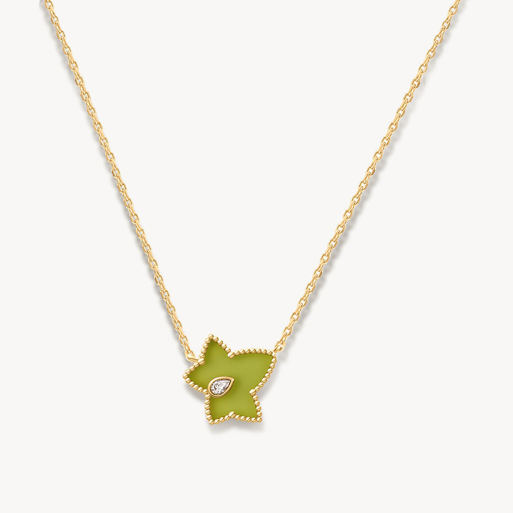 Ms. Lola Green Onyx Watch & Ivy Bead Necklace Gift Set