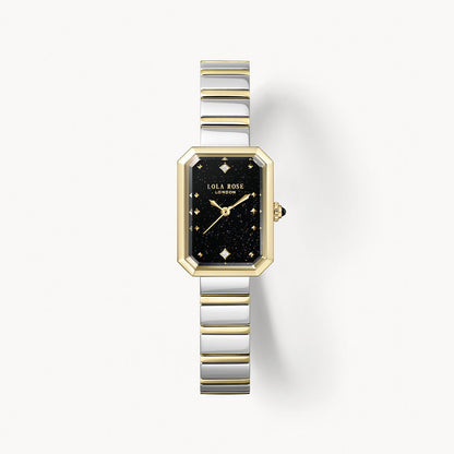 Ms. Lola Black Sandstone Watch & Starlight Bracelet Gift Set