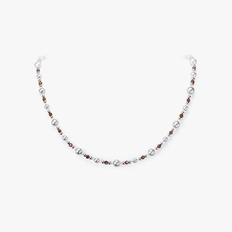 Light Traces Grey Pearl Necklace