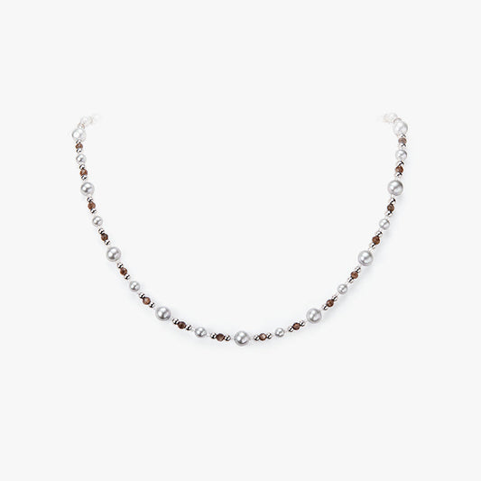 Light Traces Grey Pearl Necklace