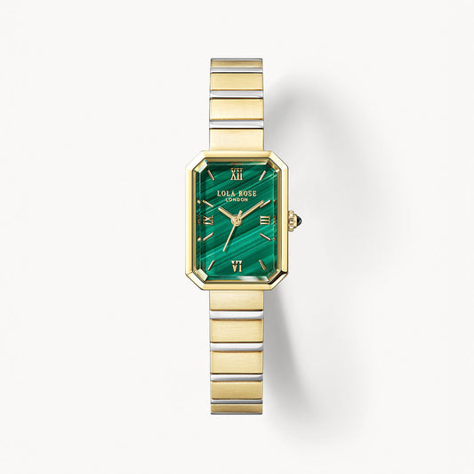 Ms. Lola Malachite Watch with Quick-Release Strap
