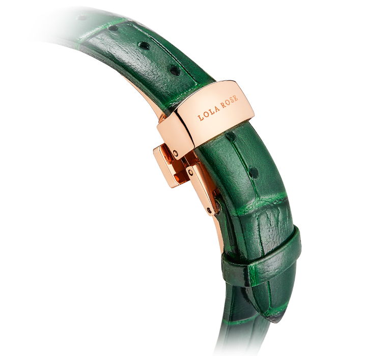Malachite Watch With Zircon