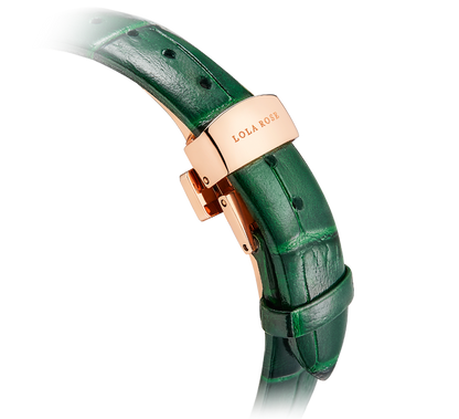 Malachite Watch With Zircon