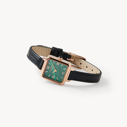 Malachite Cube Watch