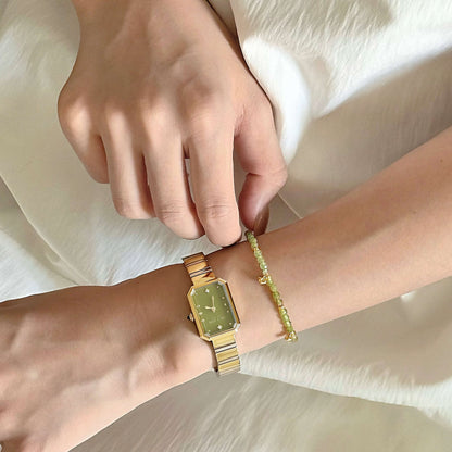 Ms. Lola Green Onyx Watch & Heliocentric Bracelet Gift Set