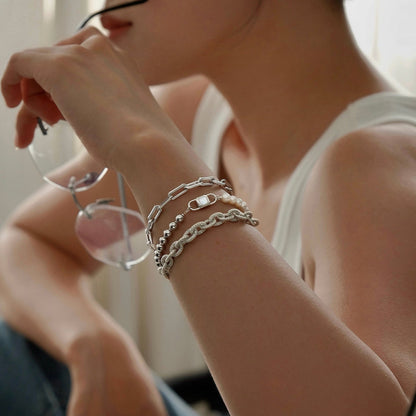 Urban Stacked Chain Bracelet Gift Set