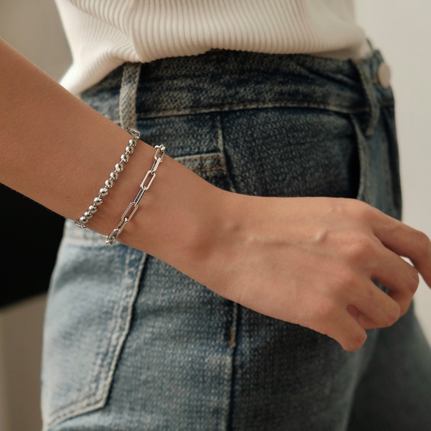 Urban Stacked Chain Bracelet Gift Set