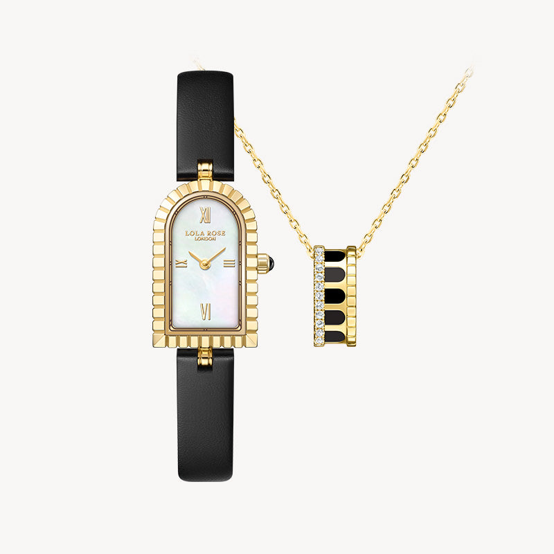 Arch Watch & Necklace Gift Set