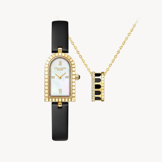 Arch Watch & Necklace Gift Set