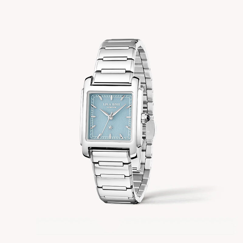 Urban Blue Square Quartzite Jade Watch