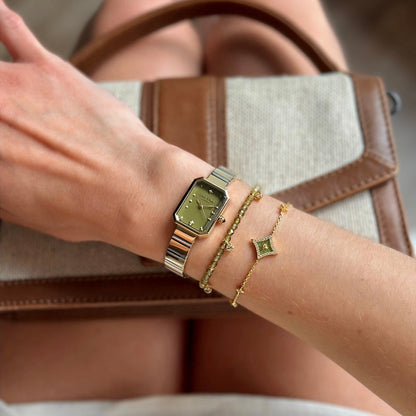 Ms. Lola Green Onyx Watch & 2-Piece Bracelet Gift Set