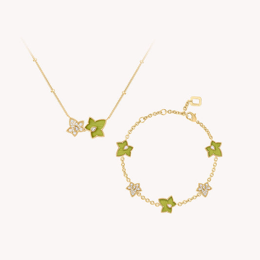 Lola Rose x AHALOLO Matching Necklace & Bracelet Gift Set