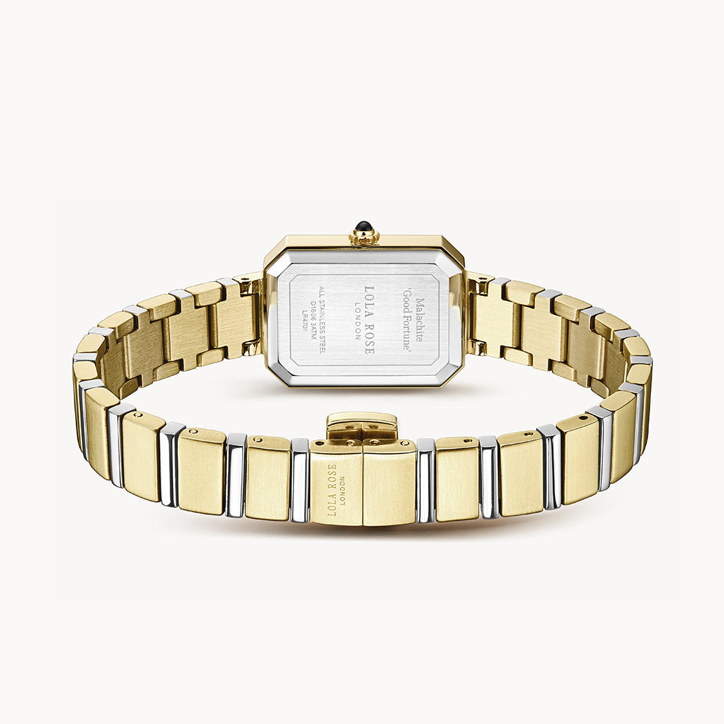Ms. Lola Malachite Watch with Quick-Release Strap