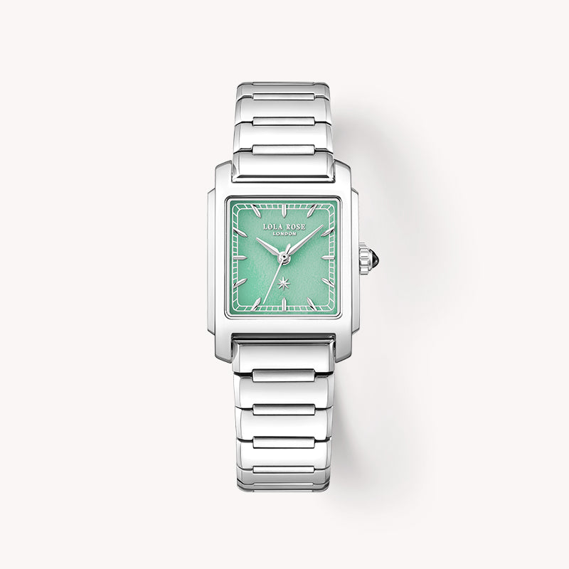 Urban Green Square Quartzite Jade Watch