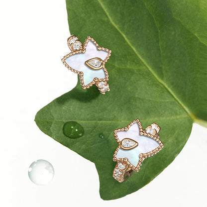 [New In] Mother of Pearl Bead Huggie Earrings