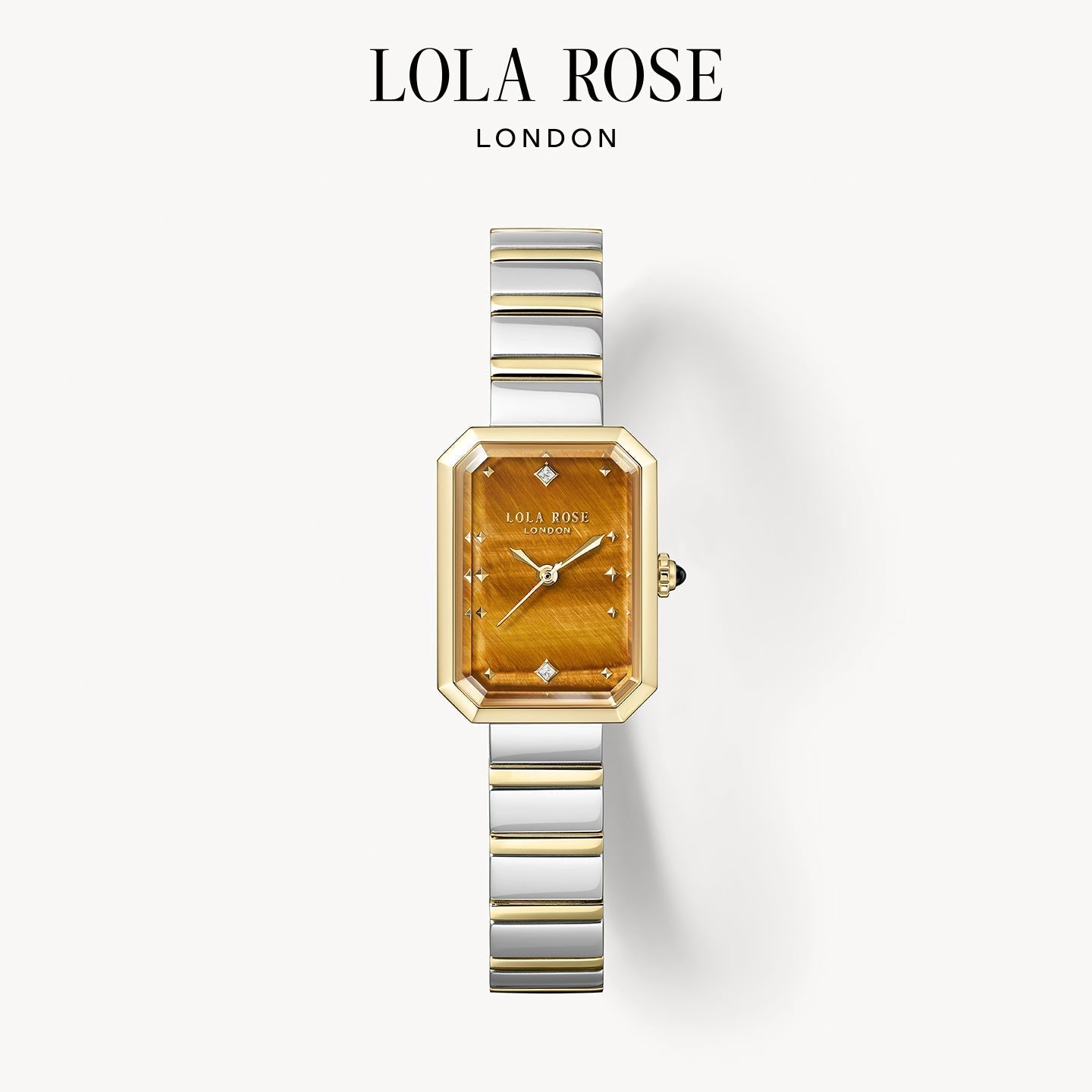 Ms Lola Tiger’s Eye Watch & Tiger's Eye Bracelet Gift Set