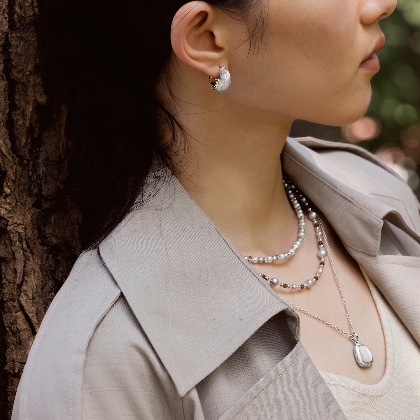 Cat’s Eye Glass Necklace