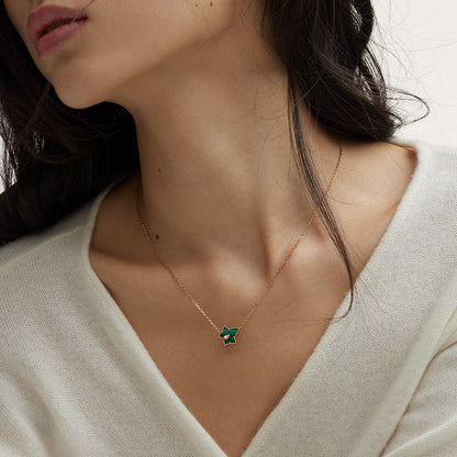Malachite Necklace & Earrings Gift Set
