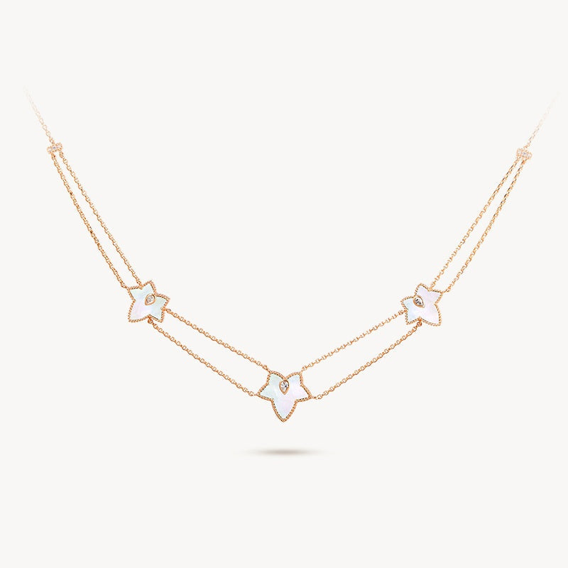 Mother of Pearl Necklace & Earrings & Bracelet Gift Set