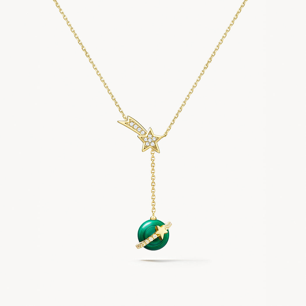 Malachite Necklace & Earrings & Bracelet Gift Set