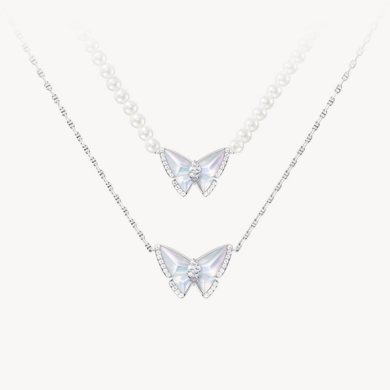 Crystal Butterfly Necklace Gift Sets