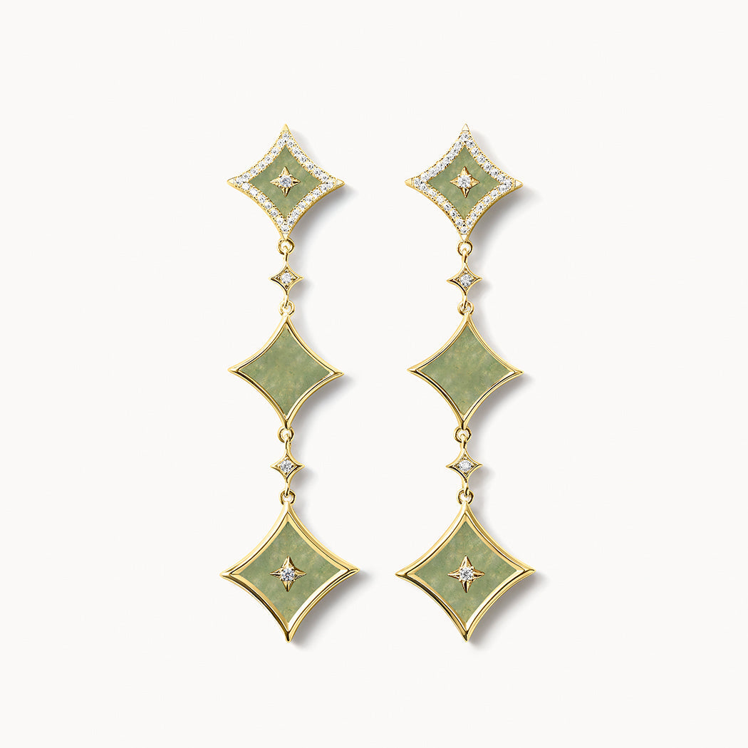 Aventurine Necklace & Earrings & Bracelet Gift Set