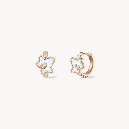 [New In] Mother of Pearl Bead Huggie Earrings