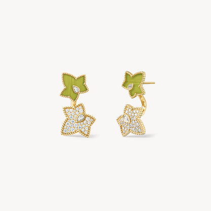 Lola Rose x AHALOLO Ivy Collection Green Calcite Stud Earrings