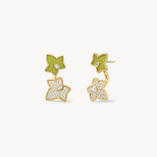 Lola Rose x AHALOLO Ivy Collection Green Calcite Stud Earrings