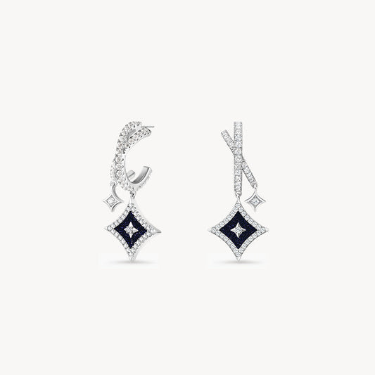 Blue Sandstone Drop Earrings