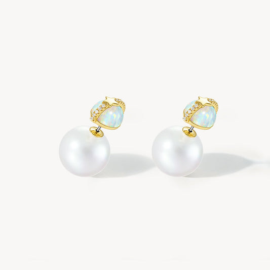 Heliocentric Opal Earrings