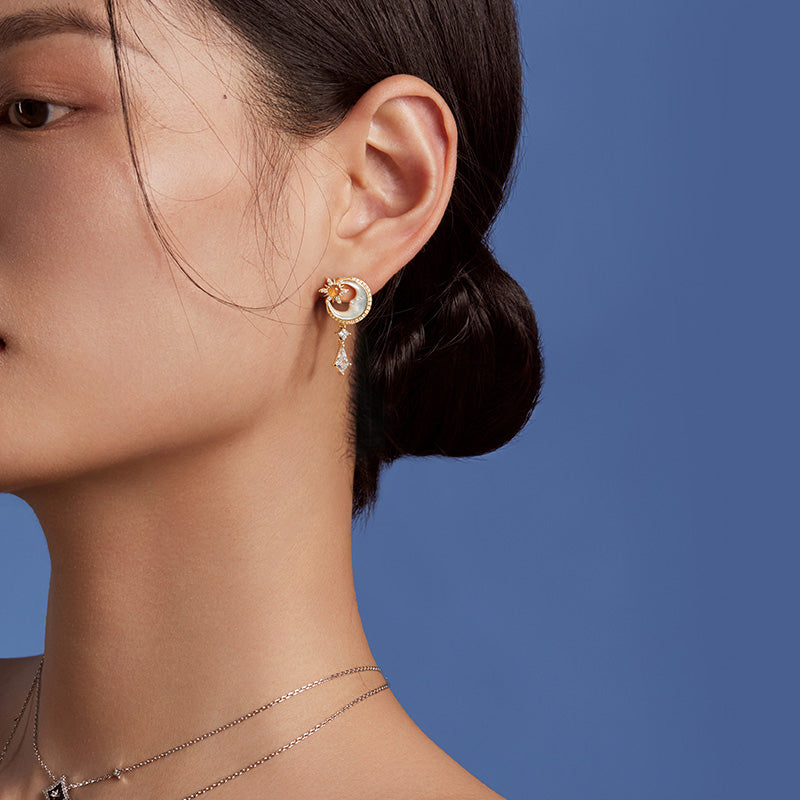 Astrology Moon Earrings
