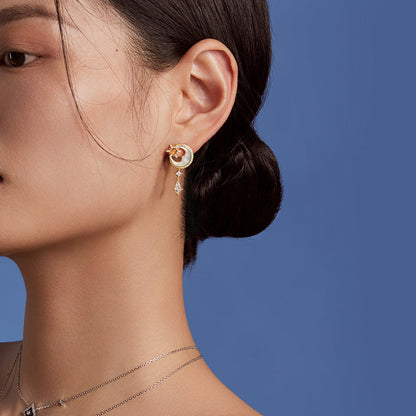 Astrology Moon Earrings