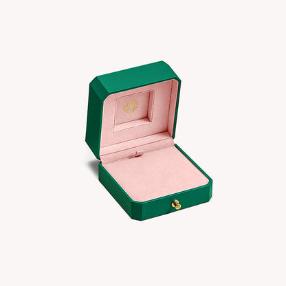 Lola Rose x AHALOLO Ivy Collection Green Calcite Brooch, 5-leaf motif