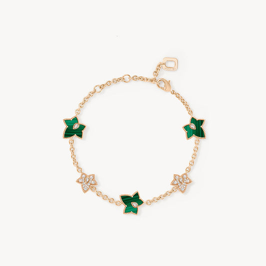 [New In] Malachite Bracelet, 5-leaf motif