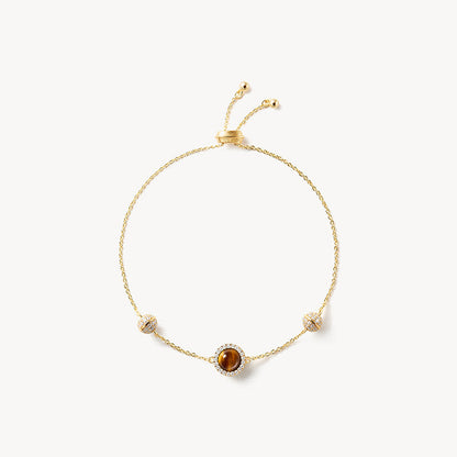 Ms Lola Tiger’s Eye Watch With Two Strap Set & Bracelet Gift Set