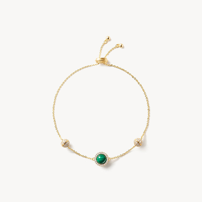 Ms. Lola Malachite Watch & Bracelet Gift Set