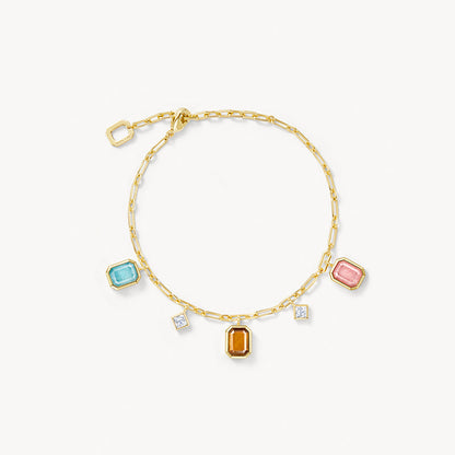 Ms. Lola Tri-Color Gemstone Bracelet