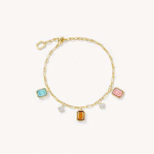 Ms. Lola Tri-Color Gemstone Bracelet