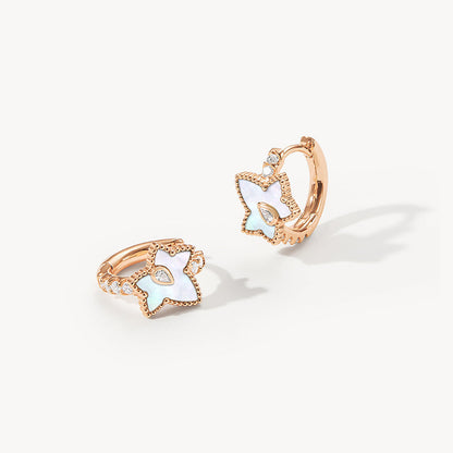 [New In] Mother of Pearl Bead Huggie Earrings