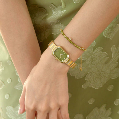 Ms. Lola Green Onyx Watch & Heliocentric Bracelet Gift Set