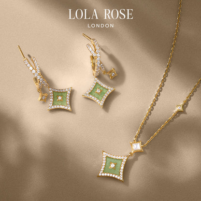 Aventurine Necklace & Earrings Gift Set