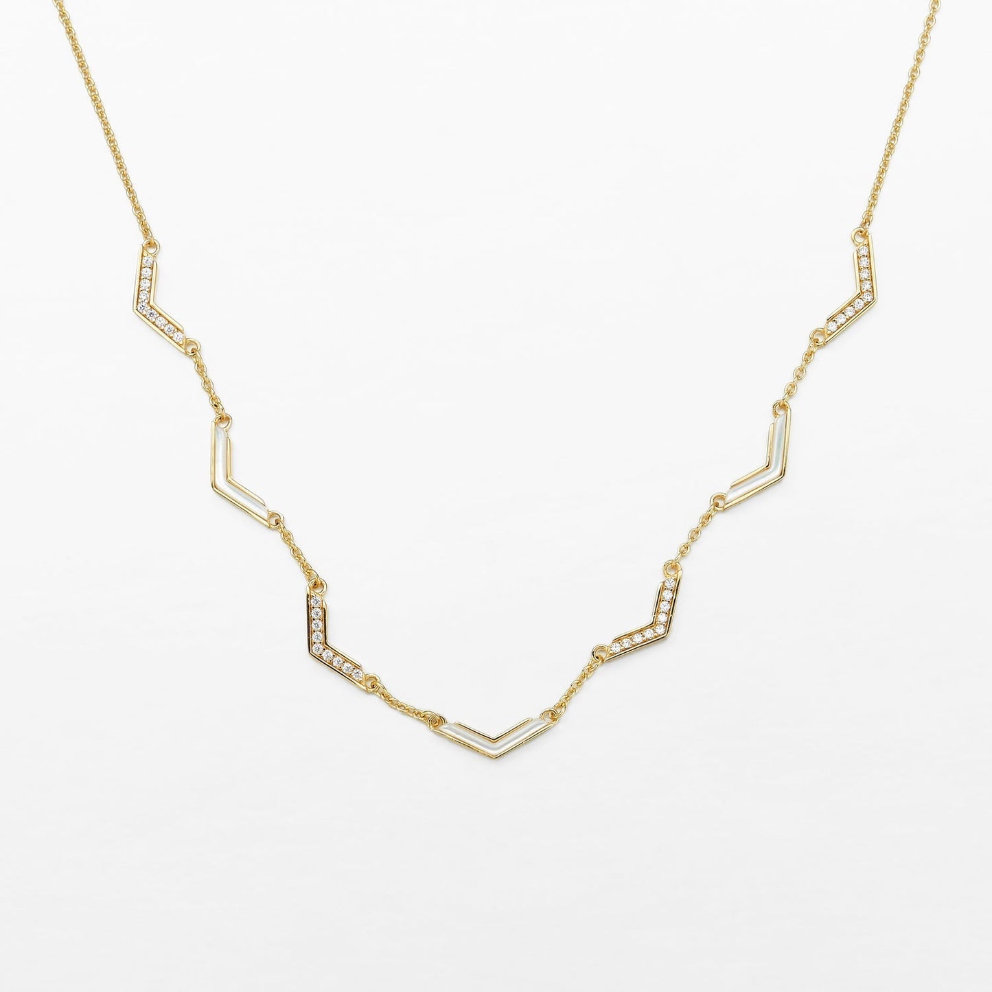 Pediment Mother-of-Pearl Necklace